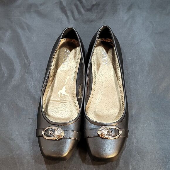 SPICE ROUND TOE SLIP-ON WOMEN"S FLAT SHOE - Picture 2 of 14